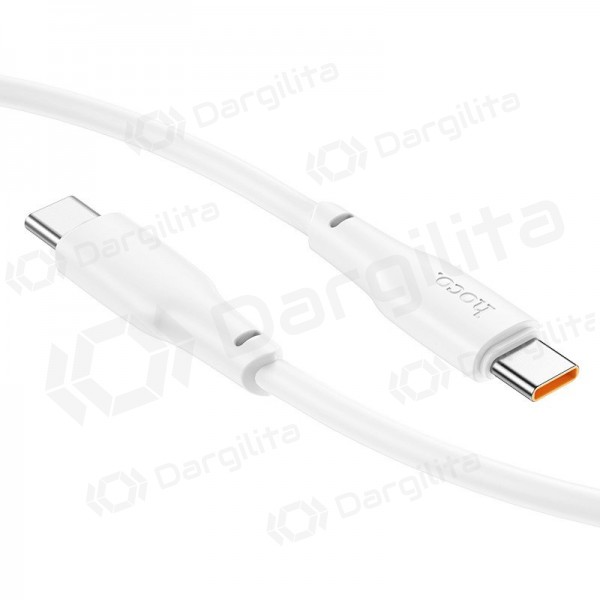 USB-C laidas Hoco X93 USB-C į USB-C 1 m 100 W baltas