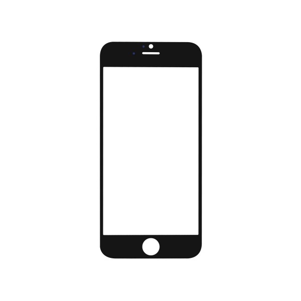 Apple iPhone 6 Ekrano stikliukas (juodas) (for screen refurbishing)