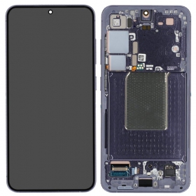 Samsung Galaxy S24 ekranas (violetinis) (su rėmeliu) (originalus)