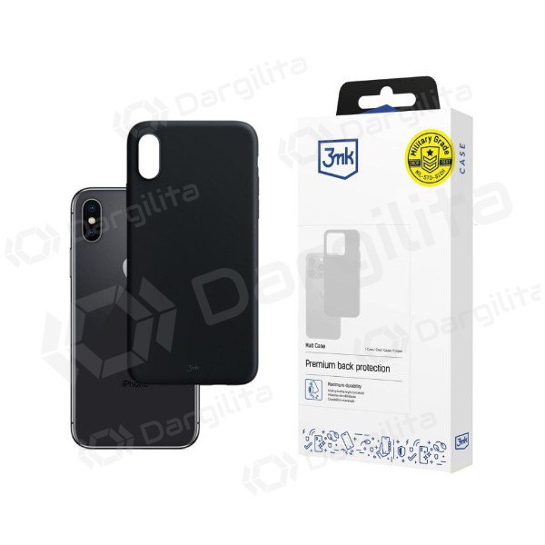 Apple iPhone 17 Air dėklas "3MK Matt Case" (juodas)