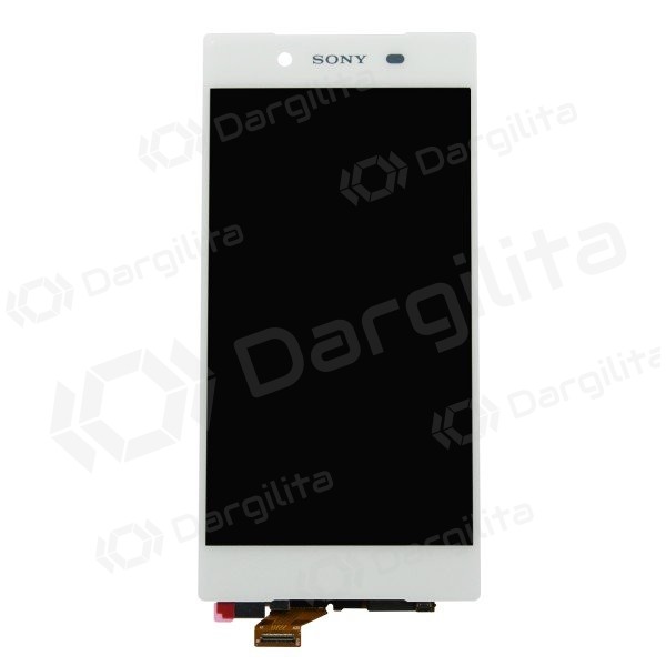 Sony Xperia Z5 E6603 / Xperia Z5 E6653 / Xperia Z5 Dual E6683 LCD ekranas su liečiamu stikliuku (baltas) (originalus)