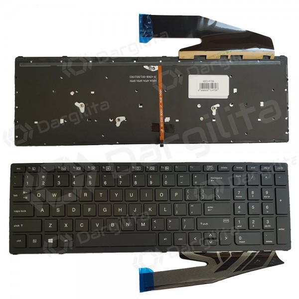 HP ZBook 17 G4, 15 G3, G4, 17 G3, G4, US klaviatūra