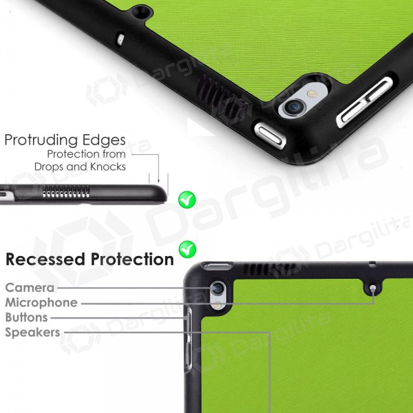 Lenovo Tab M10 Plus X606 10.3 dėklas "Smart Leather" (šviesiai žalias)