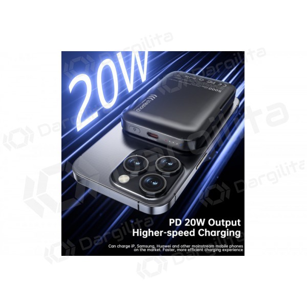Išorinė baterija Power Bank Choetech B743 15W Magsafe 10000mAh juoda