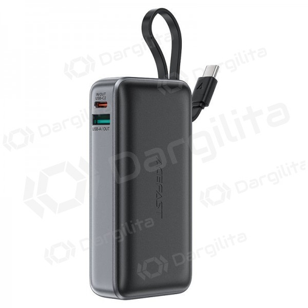 Išorinė baterija (Power Bank) Acefast M7-10000 10000 mAh PD 30 W su laidu, juoda
