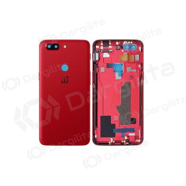 OnePlus 5T galinis baterijos dangtelis raudonas (Lava Red) (naudotas grade B, originalus)
