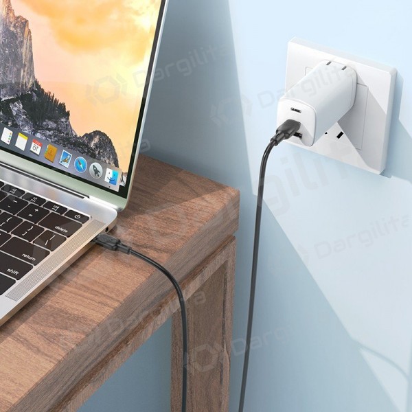 USB-C laidas Borofone BX113 USB-C į USB-C 2 m 60 W juodas