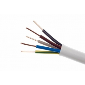 Lankstus kabelis Lietkabelis OMY 5x2.5 mm² varinis PVC 100 m ritė