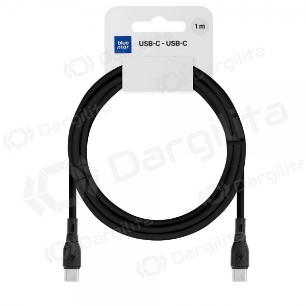 USB-C laidas Blue Star PJ73-13-3 USB-C į USB-C 1 m 60 W juodas