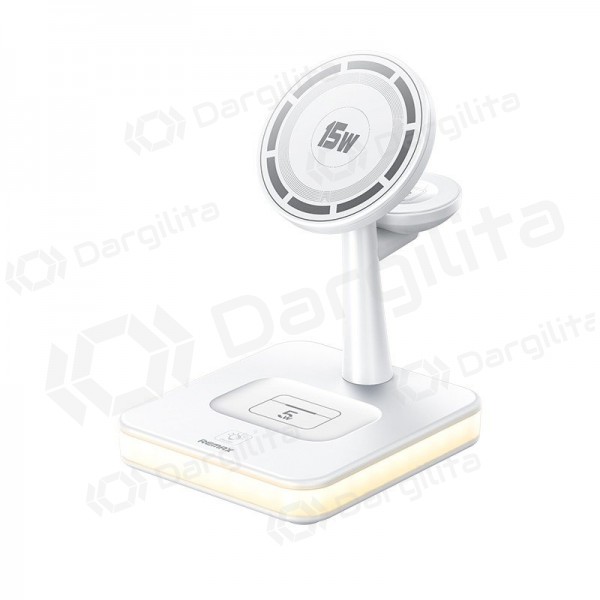 Belaidis įkroviklis Remax RP-W96 3 in 1 33 W USB-C Qi baltas