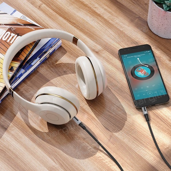 Audio laidas Borofone BL19 3.5 mm į 3.5 mm juodas