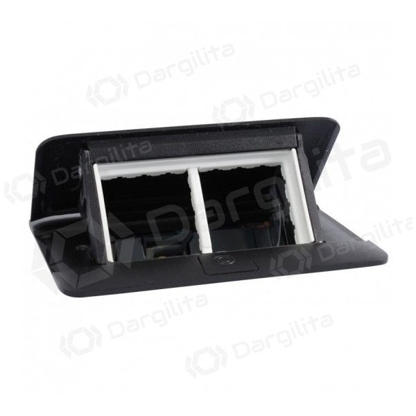 Įleidžiama modulinė dėžutė 4 mod. Legrand 654002 (juoda, metalinė)