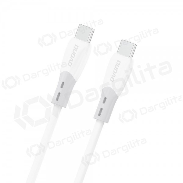 USB-C laidas Dudao L25SC USB-C į USB-C 2 m 60 W baltas