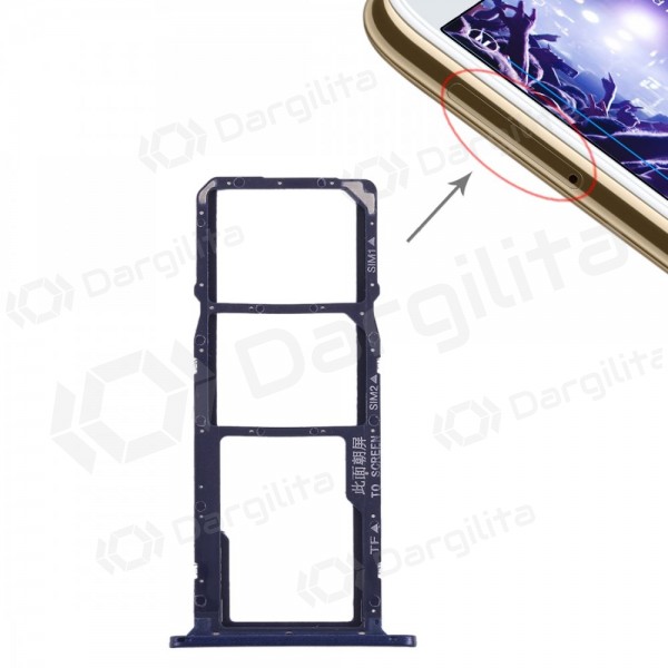 Huawei Y5 2018 SIM kortelės laikiklis (mėlynas) (originalus) Huawei Y5 2018 SIM kortelės laikiklis (mėlynas) (originalus)