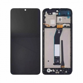 Xiaomi Redmi A3 ekranas (juodas) (su rėmeliu) (originalus)