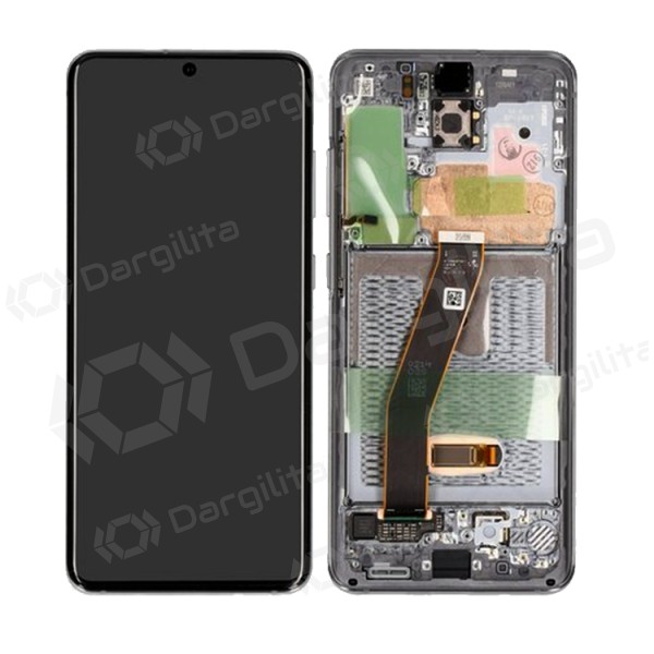 Samsung G981F / G980F Galaxy S20 ekranas pilkas (Cosmic Grey) (su rėmeliu) (service pack) (originalus) Samsung G981F / G980F Galaxy S20 ekranas pilkas (Cosmic Grey) (su rėmeliu) (service pack) (originalus)