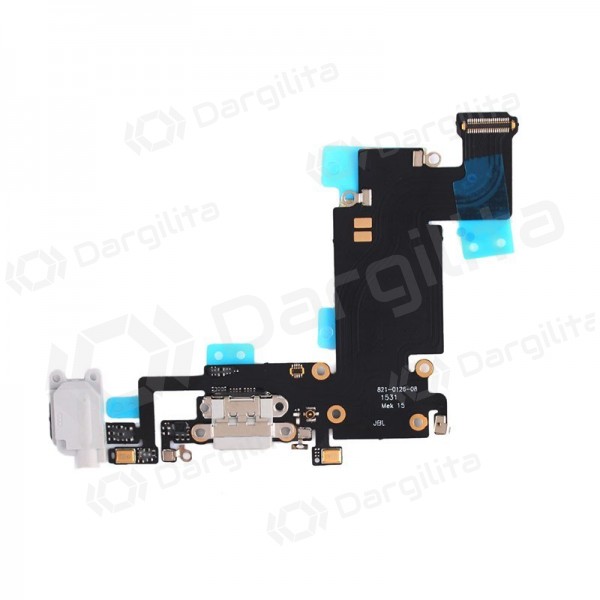 Apple iPhone 6S Plus įkrovimo lizdo ir mikrofono jungtis (pilka)