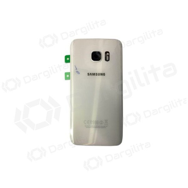 Samsung G935F Galaxy S7 Edge galinis baterijos dangtelis (baltas) (naudotas grade A, originalus)