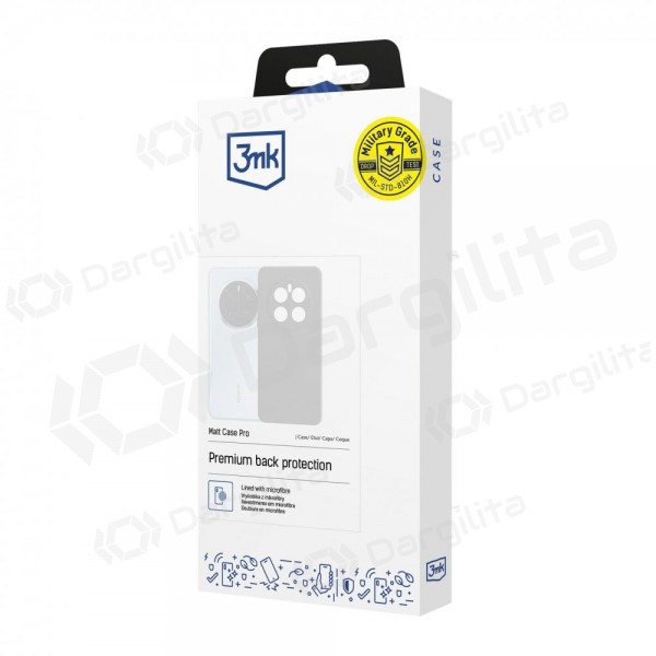 Samsung Galaxy A17 dėklas "3MK Matt Case" (juodas)