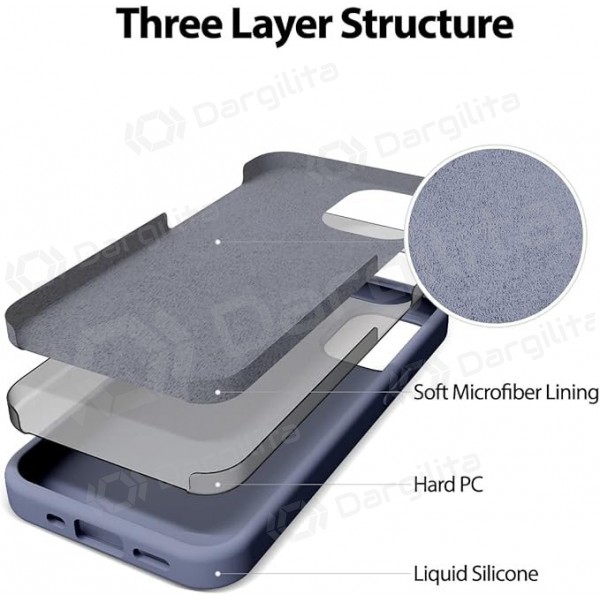 Apple iPhone 11 dėklas Goospery "Silicone Case" (levandos pilka)