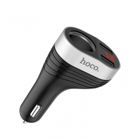 Įkroviklis automobilinis Hoco Z29 x 2 USB (3.1A) (juodas)
