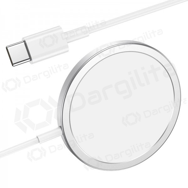 Įkroviklis belaidis Borofone BQ9 Pro Original Magnetic (10W) (sidabrinis) Įkroviklis belaidis Borofone BQ9 Pro Original Magnetic (10W) (sidabrinis)