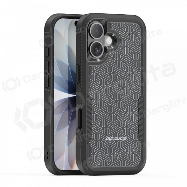 Apple iPhone 17 dėklas "Dux Ducis Shld" juodas (Triangle Pattern)