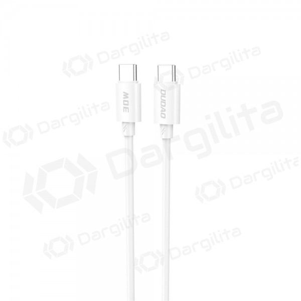 USB-C laidas Dudao L4C USB-C į USB-C 2 m 30 W baltas
