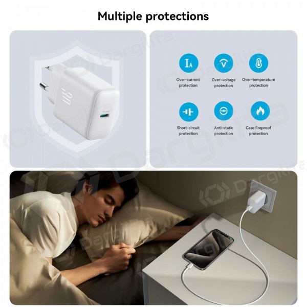 Telefono įkroviklis Joyroom JR-TCF24 30 W USB-C baltas