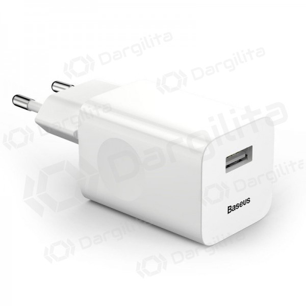 Telefono įkroviklis Baseus CCALL-BX02 24 W USB-A baltas