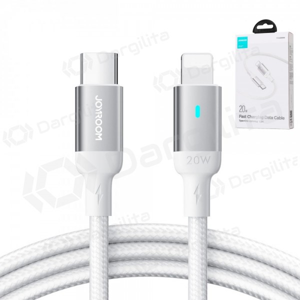 Lightning laidas Joyroom S-CL020A10 USB-C į Lightning 1.2 m 20 W baltas