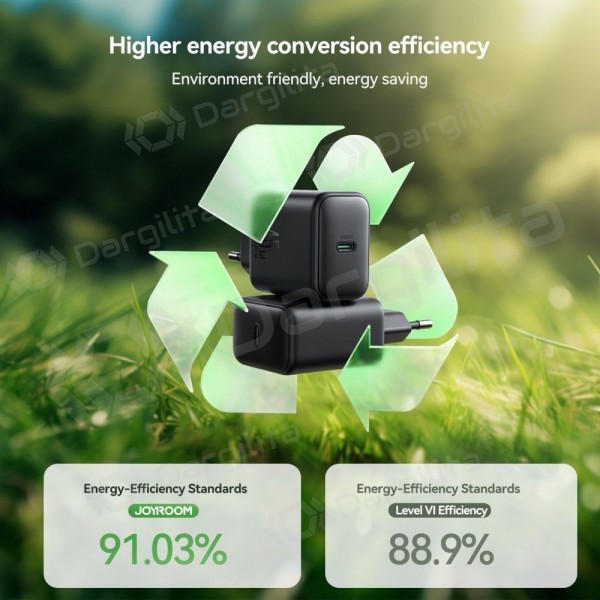 Telefono įkroviklis Joyroom JR-TCG13 45 W USB-C GaN juodas
