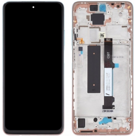 Xiaomi Mi 10T Lite 5G ekranas (rožinis) (su rėmeliu) (originalus)