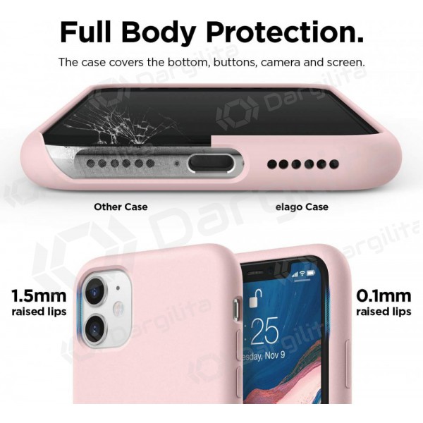Samsung A336 Galaxy A33 5G dėklas "Liquid Silicone" 1.5mm (rožinis)