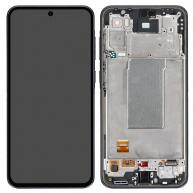 Samsung Galaxy A36 ekranas (juodas) (su rėmeliu) (originalus)