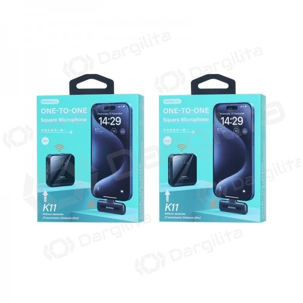 Belaidis mikrofonas Remax K11 USB-C juodas