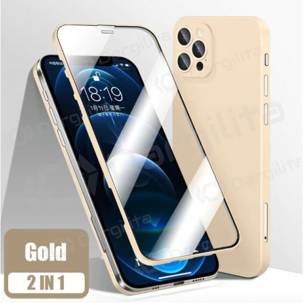 Apple iPhone 12 Pro Max dėklas "360 TPU" (auksinis)