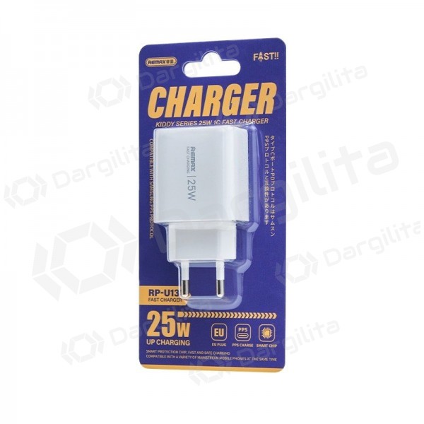 Telefono įkroviklis Remax RP-U137 25 W USB-C baltas