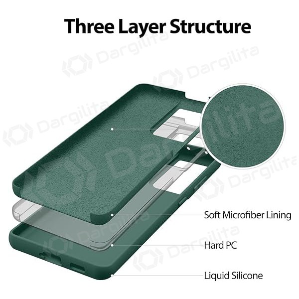 Samsung Galaxy S25 Ultra dėklas Mercury "Silicone Case" (tamsiai žalias)