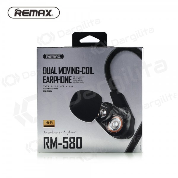 Laisvų rankų įranga Remax RM-580 3,5mm (juoda)