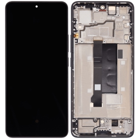 Xiaomi Redmi Note 13 Pro 5G / Poco X6 5G ekranas (juodas) (su rėmeliu) (Premium)