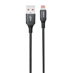 Lightning laidas Dudao L3SL USB-A į Lightning 1.2 m 3 A juodas