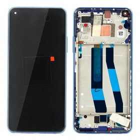 Xiaomi Mi 11 Lite 4G 2021 ekranas (mėlynas) (su rėmeliu) (service pack) (originalus)