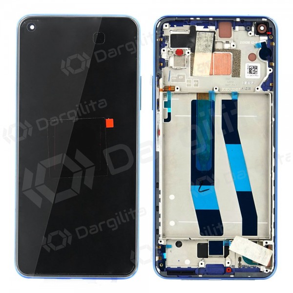 Xiaomi Mi 11 Lite 4G 2021 ekranas (mėlynas) (su rėmeliu) (service pack) (originalus)
