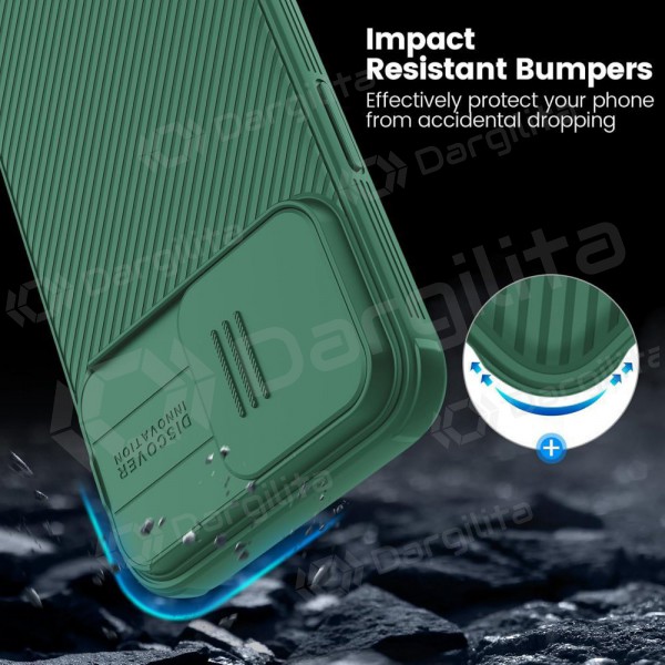 Apple iPhone 15 Plus dėklas „Nillkin CamShield Pro“ (žalias) Apple iPhone 15 Plus dėklas „Nillkin CamShield Pro“ (žalias)
