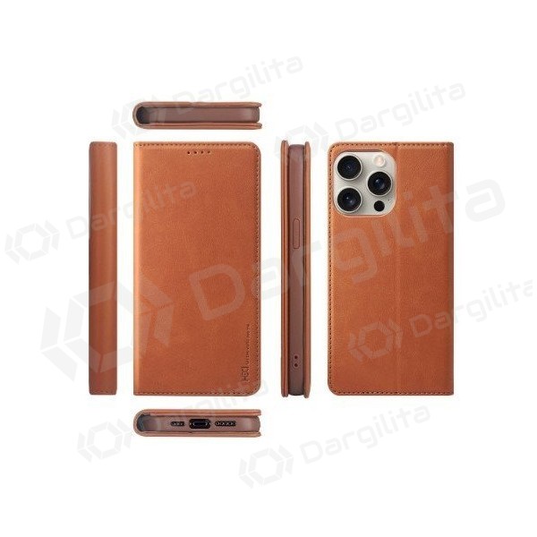 Samsung Galaxy A13 4G dėklas "HDD Magnetic Wallet Case" (violetinis)