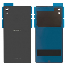 Sony Xperia Z5 E6603 / Z5 E6633 / Z5 E6653 / Z5 E6683 galinis baterijos dangtelis (pilkas) (grafitinis juodas)