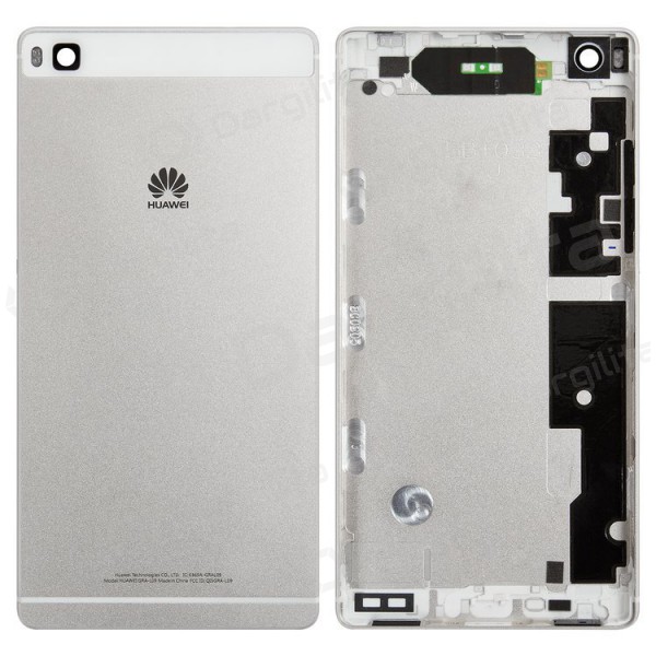 Huawei P8 galinis baterijos dangtelis (sidabrinis) (naudotas grade A, originalus)