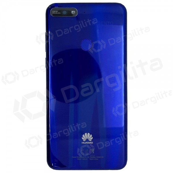 Huawei Y7 2018 galinis baterijos dangtelis (mėlynas) (naudotas grade A, originalus)