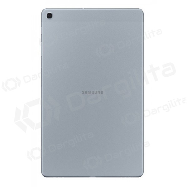 Samsung T510 / T515 Galaxy Tab A 10.1 (2019) galinis baterijos dangtelis (sidabrinis) (naudotas grade C, originalus)